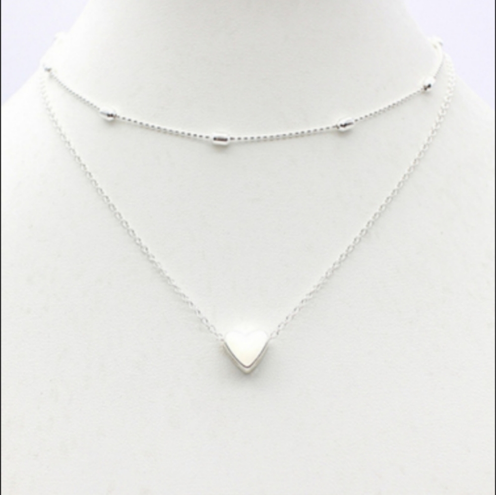 ❤️ Double layer Heart Choker Necklace ❤️